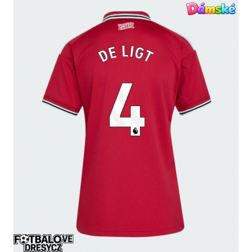 Manchester United Matthijs de Ligt #4 Dámské Domácí Dres 2026-27 Krátký Rukáv Manchester United Matthijs de Ligt #4 Dámské Domácí Dres 2026-27 Krátký Rukáv